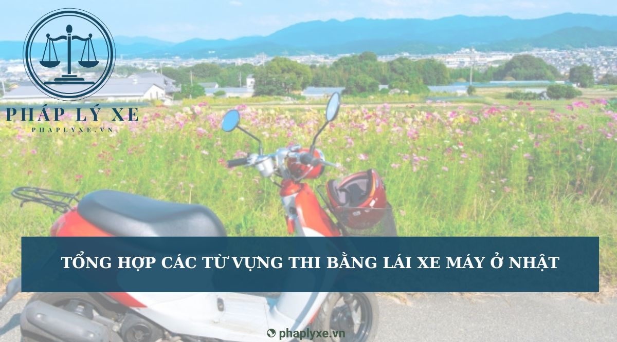 Tổng hợp các từ vựng thi bằng lái xe máy ở Nhật