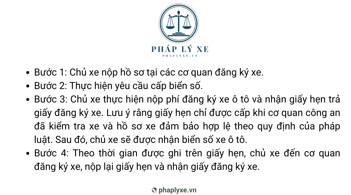 Chuẩn bị hồ sơ giấy tờ đăng ký xe ô tô