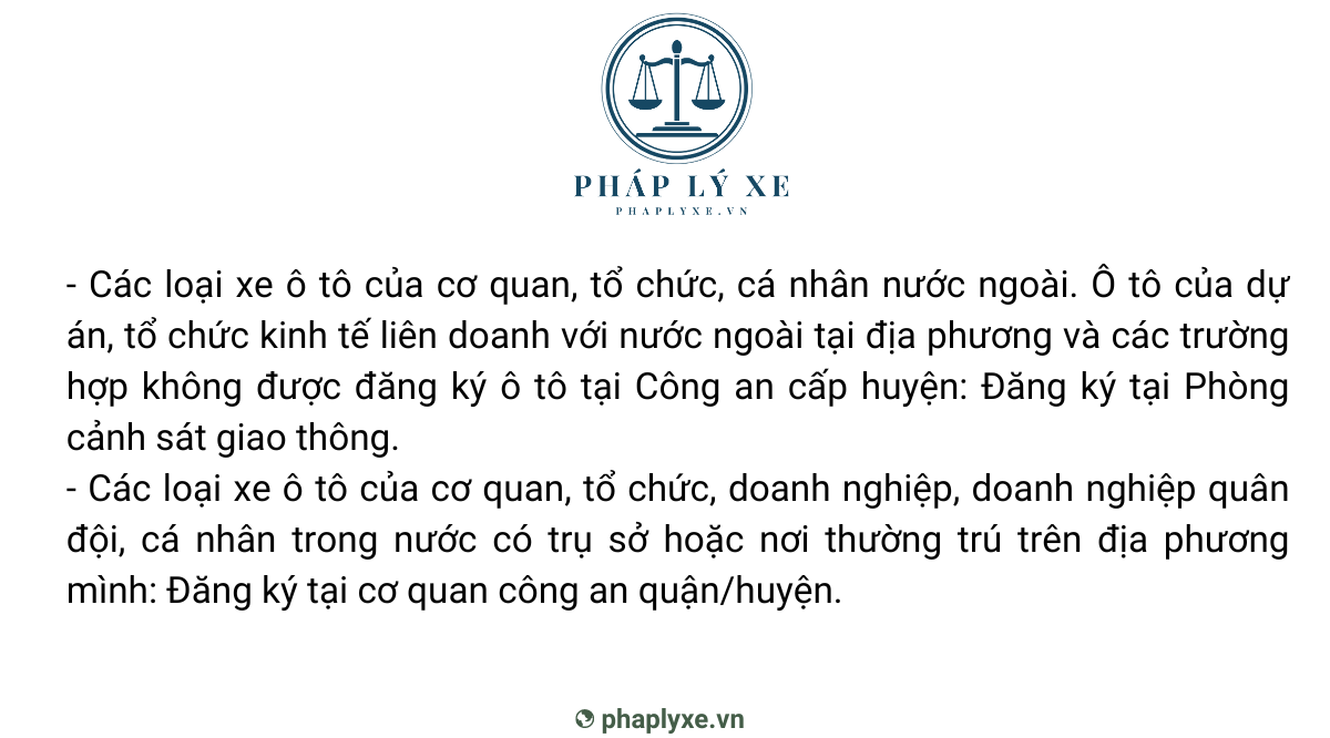 Đăng ký xe ô tô ở đâu?