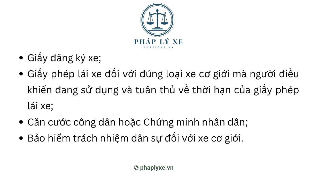 Hồ sơ đăng ký xe máy gồm những gì?