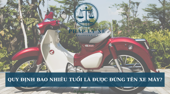 Quy định bao nhiêu tuổi là được đứng tên xe máy?