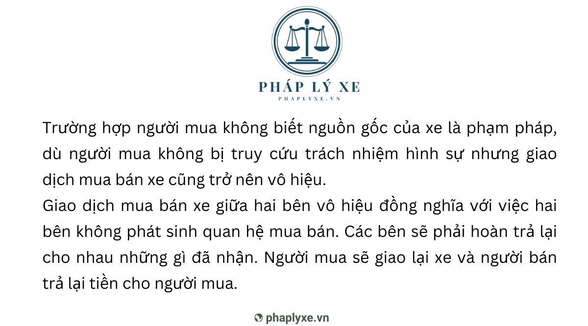 Rủi ro khi mua xe không có giấy tờ 