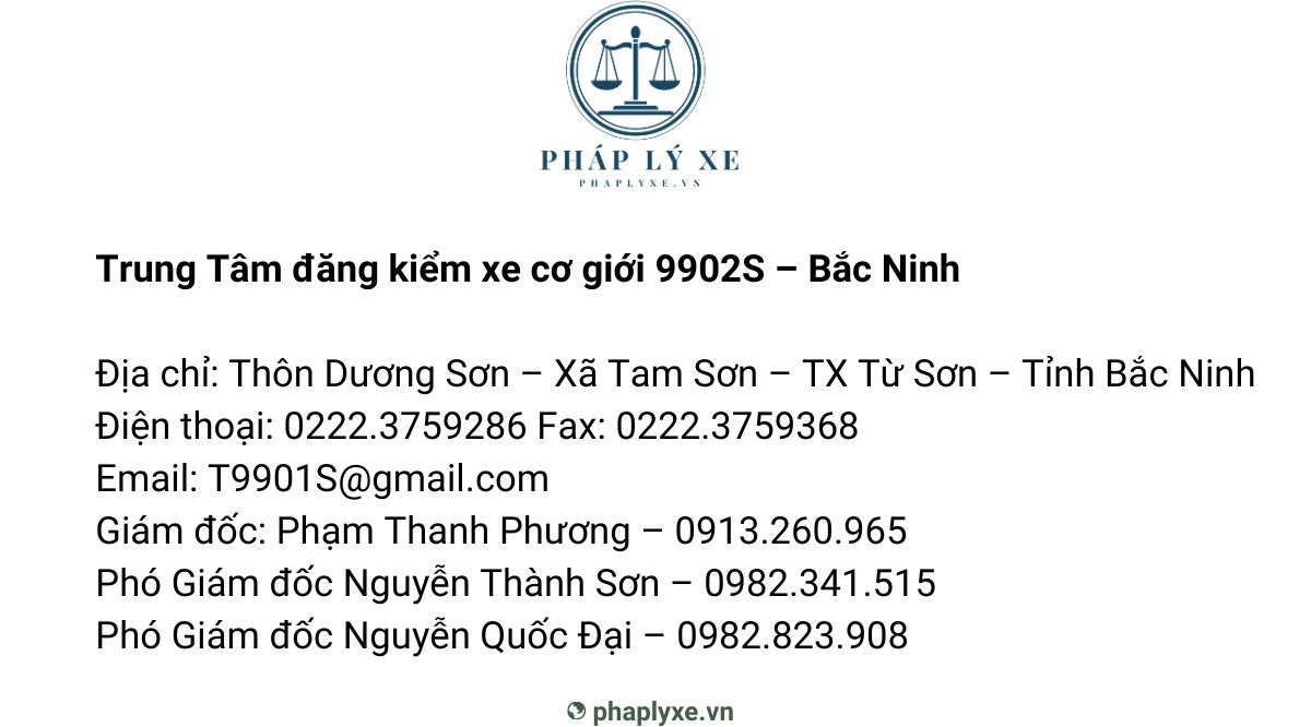 Trung Tâm đăng kiểm xe cơ giới 9902S – Bắc Ninh