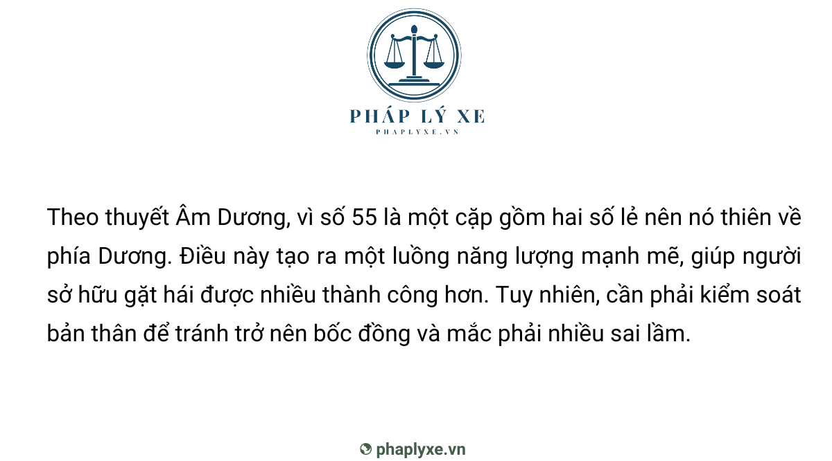 Ý Nghĩa Số 55 Trong Phong Thuỷ