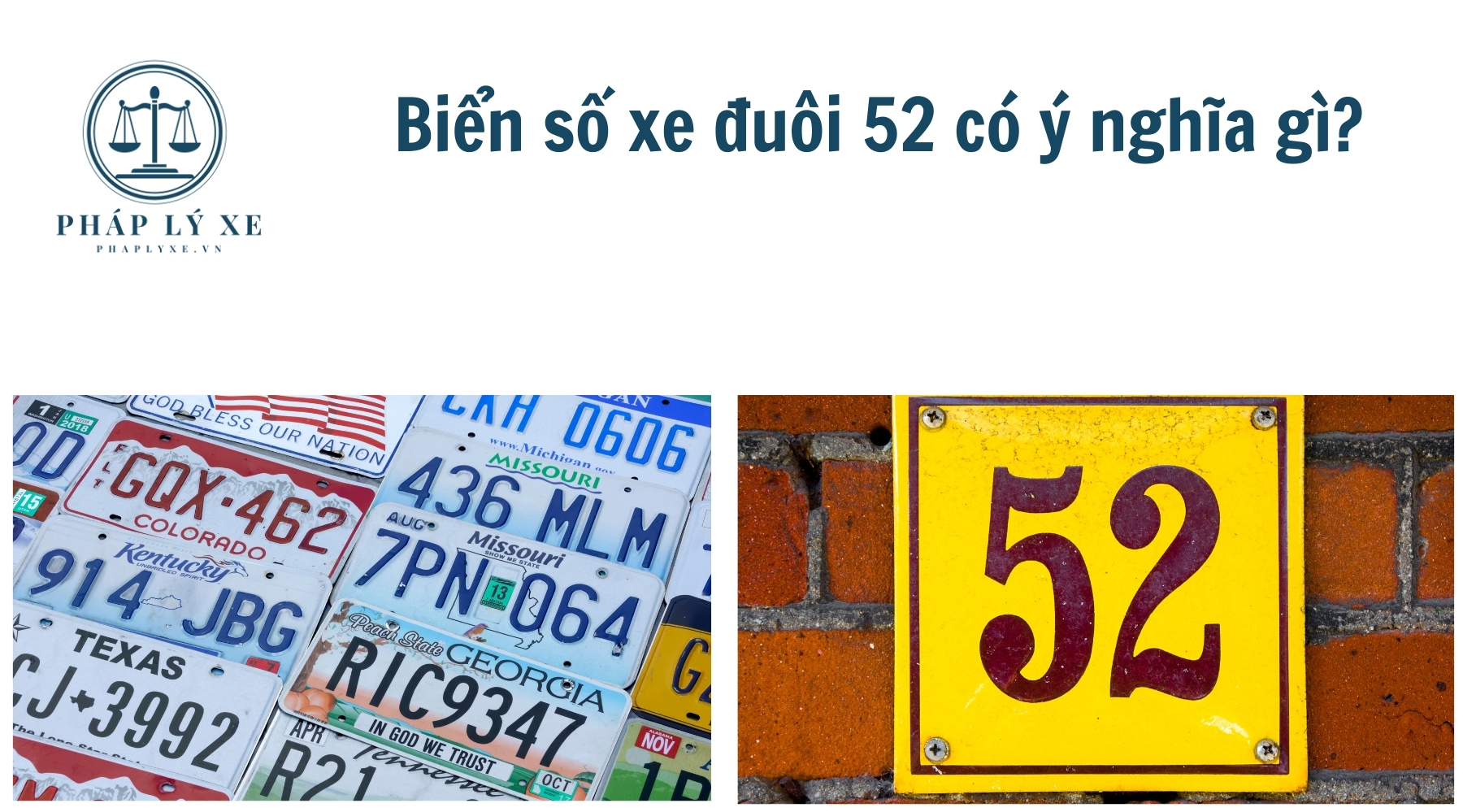 Biển số xe đuôi 52 có ý nghĩa gì?