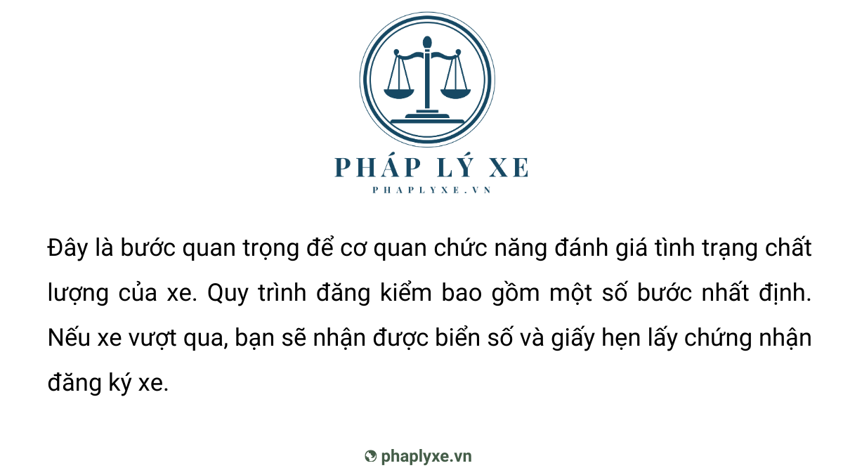 Bước 5: Đăng kiểm xe