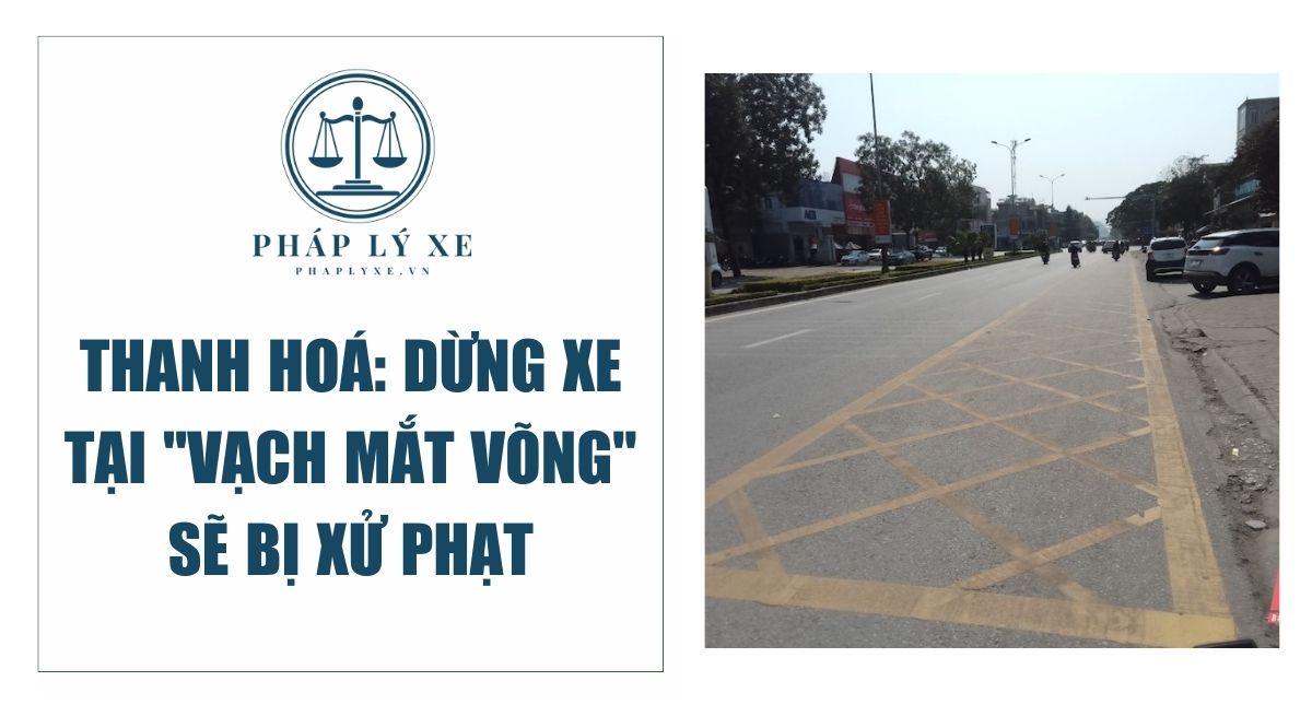 Thanh Hoá Dừng xe tại vạch mắt võng sẽ bị xử phạt (2)