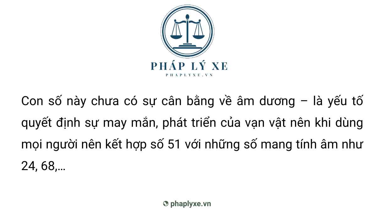 Ý nghĩa số 51 trong thuyết Âm Dương