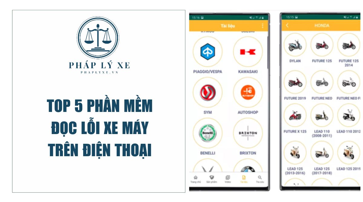 Top 5 phần mềm đọc lỗi xe máy trên điện thoại