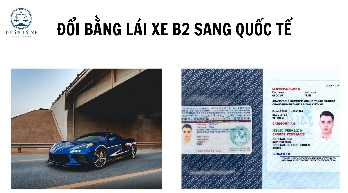 Đổi bằng lái xe B2 sang quốc tế