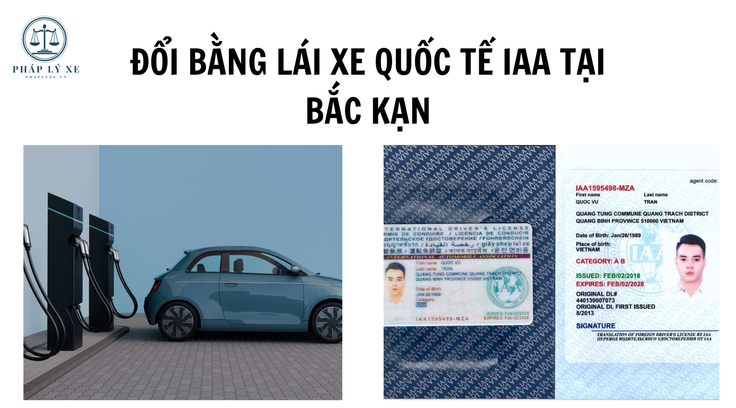 Đổi bằng lái xe quốc tế IAA tại Bắc Kạn