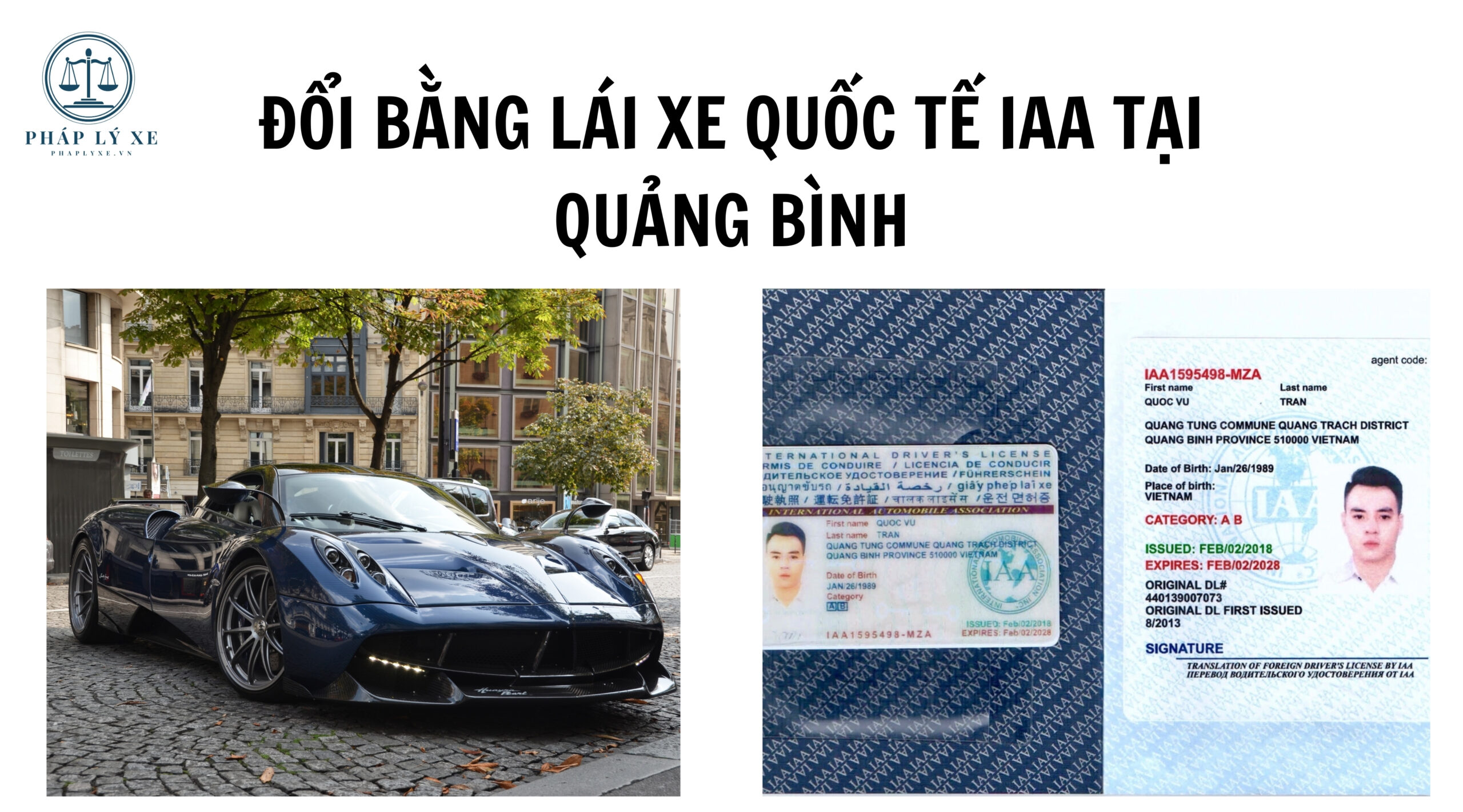 Đổi bằng lái xe quốc tế IAA tại Quảng Bình