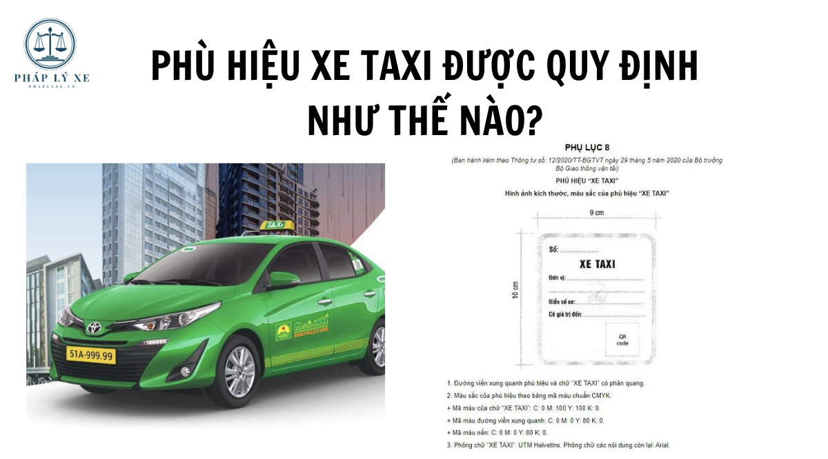 Phù hiệu xe taxi được quy định như thế nào