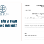 Mẫu biên bản vi phạm giao thông mới nhất