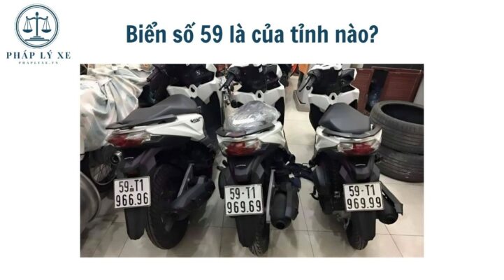 Biển số 59 là của tỉnh nào?