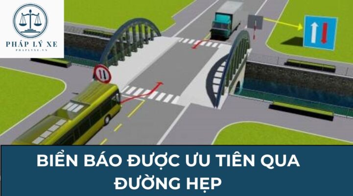 Biển báo được ưu tiên qua đường hẹp là biển nào?