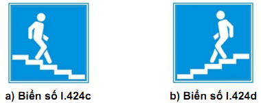 Biển số I.424 (c,d) “Hầm chui qua đường cho người đi bộ”
