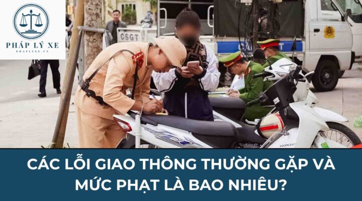 Các lỗi giao thông thường gặp và mức phạt là bao nhiêu