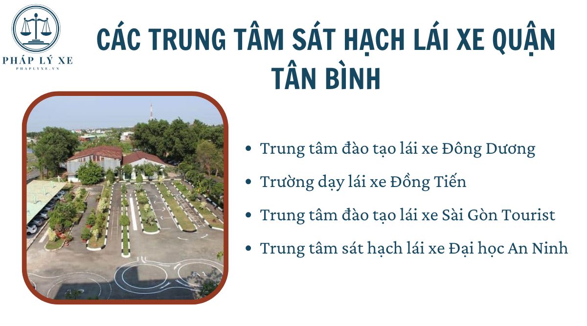 Các trung tâm sát hạch lái xe quận Tân Bình