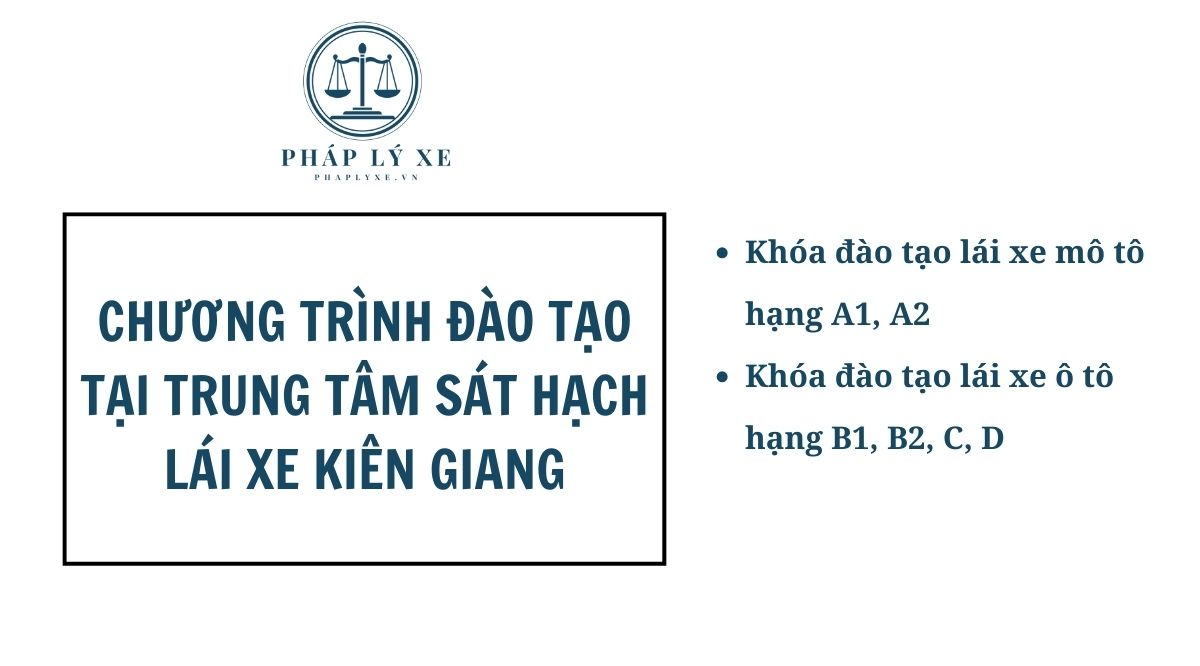 Chương trình đào tạo tại trung tâm sát hạch lái xe Kiên Giang