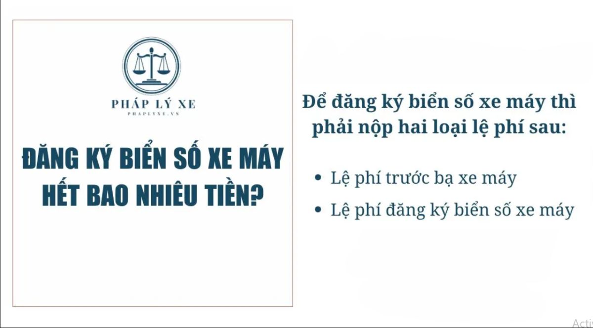 Đăng ký biển số xe máy hết bao nhiêu tiền