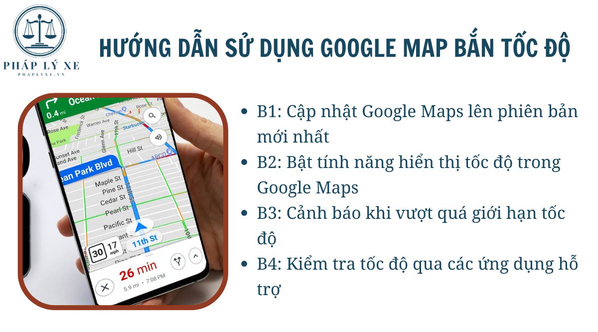 Hướng dẫn sử dụng google map bắn tốc độ 