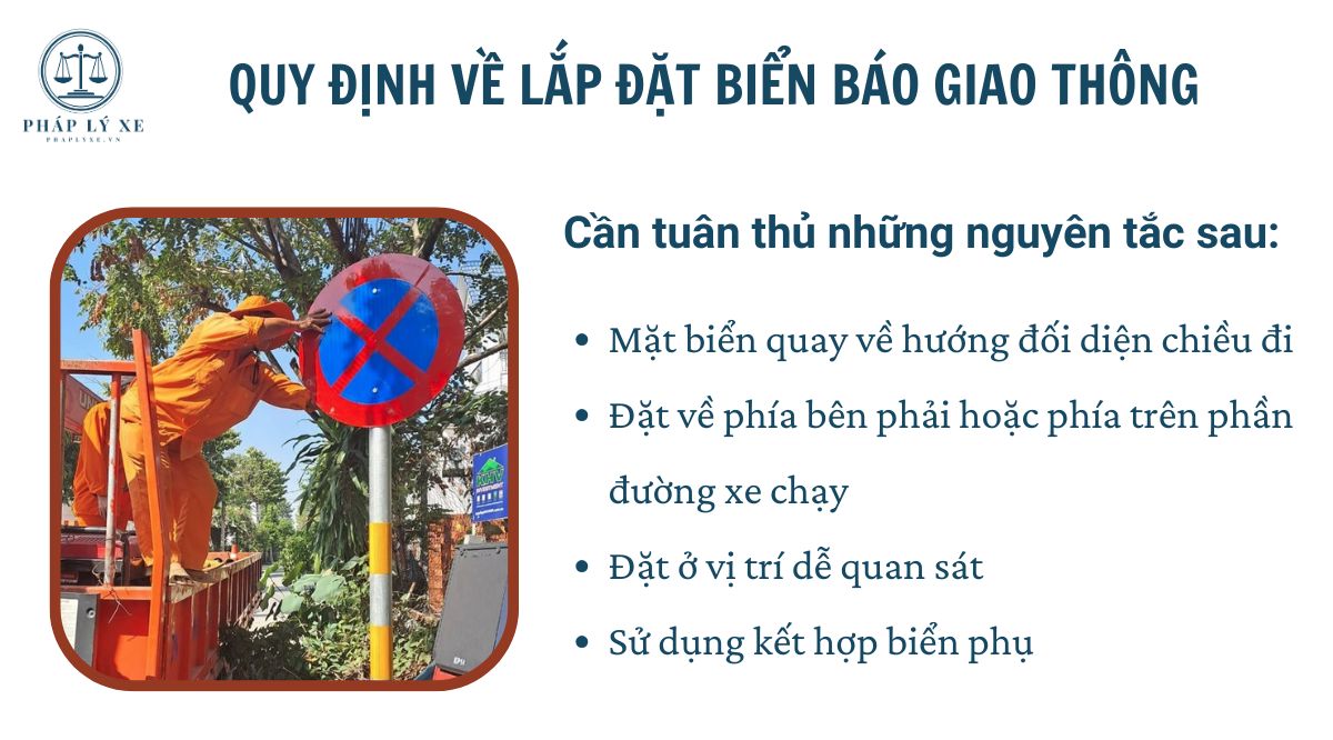 Quy định về lắp đặt biển báo giao thông 