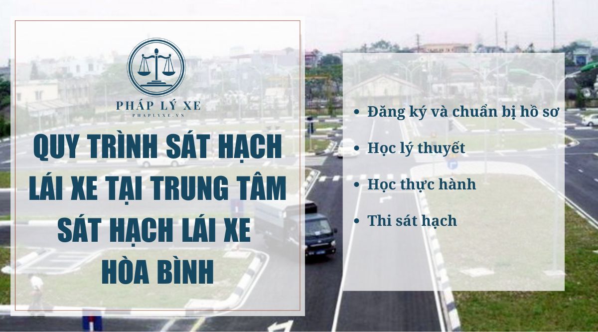 Quy trình sát hạch lái xe tại trung tâm sát hạch lái xe Hòa Bình