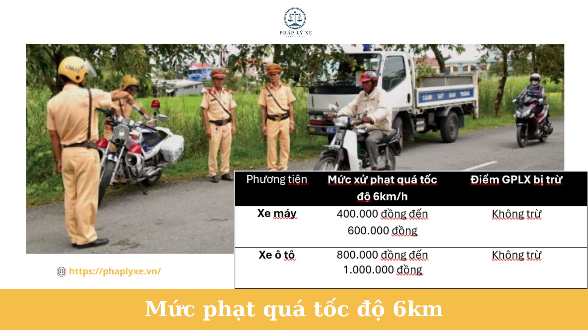 quá tốc độ 6km