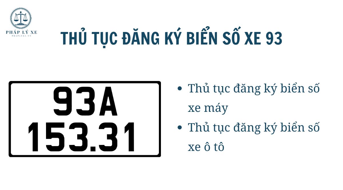 Thủ tục đăng ký biển số xe 93