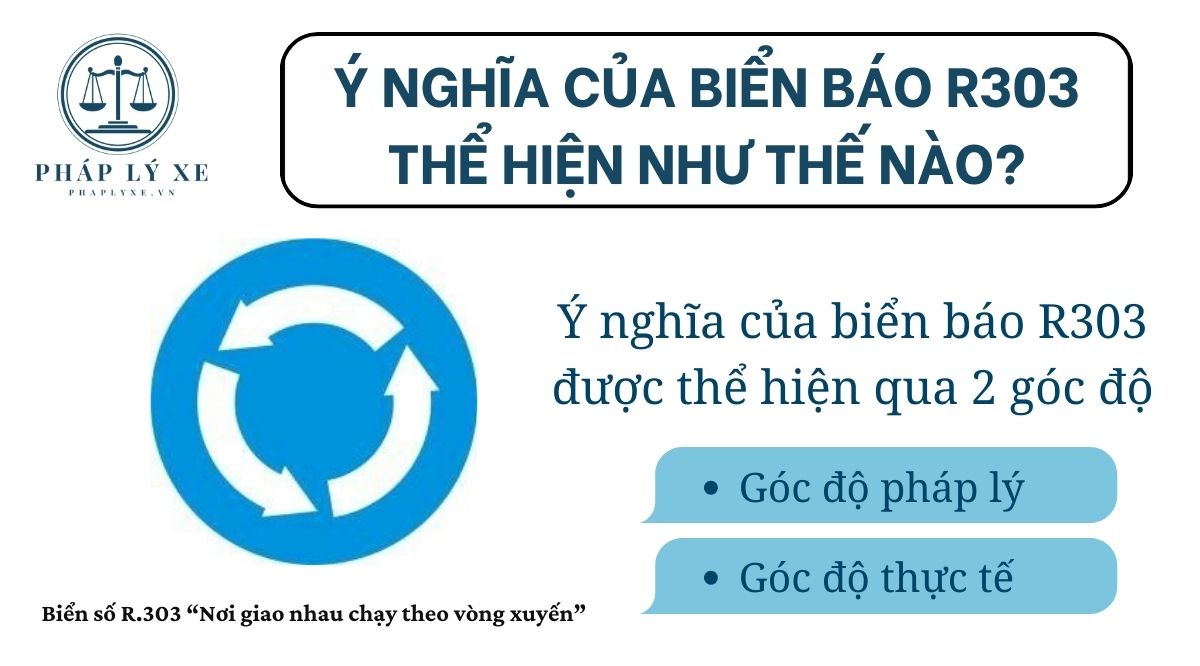 Ý nghĩa của biển báo R303 thể hiện như thế nào?