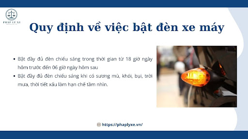 lỗi không bật đèn xe máy phạt bao nhiêu