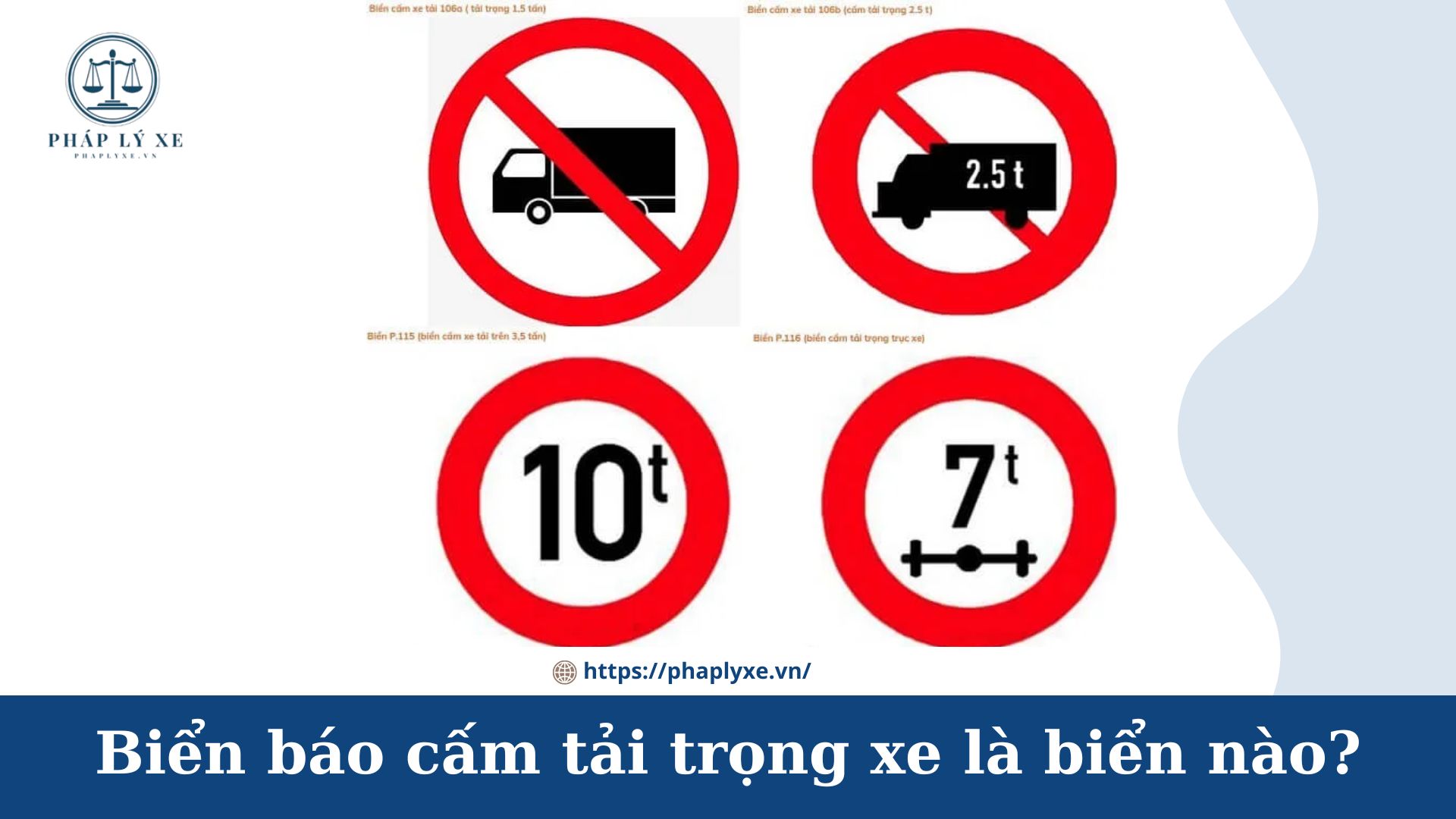 biển báo cấm tải trọng xe