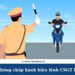 mức phạt không chấp hành hiệu lệnh csgt