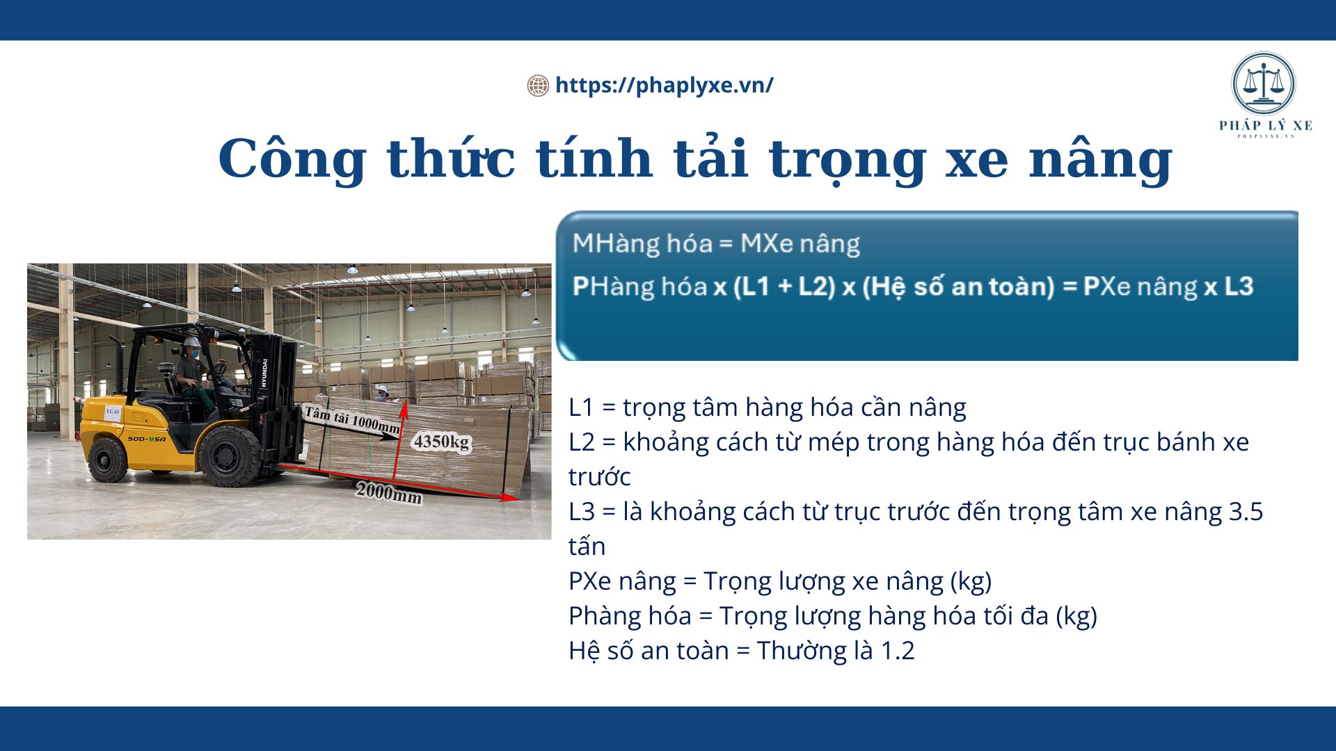 cách tính tải trọng xe nâng