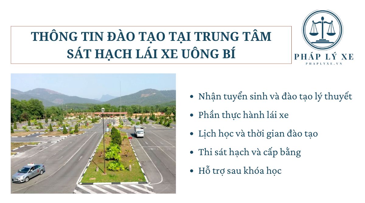 Thông tin đào tạo tại trung tâm sát hạch lái xe Uông Bí