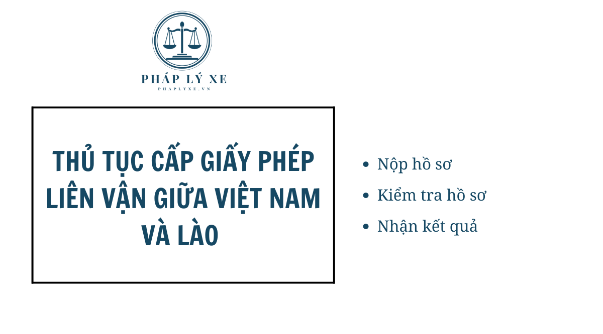 Thủ tục cấp giấy phép liên vận giữa Việt Nam và Lào