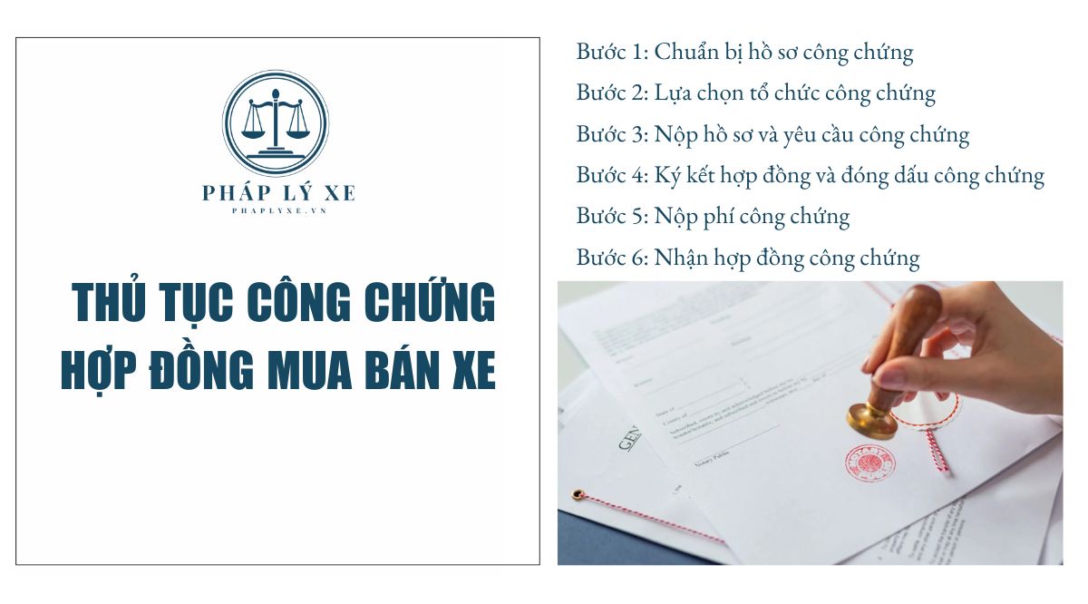 Thủ tục công chứng hợp đồng mua bán xe