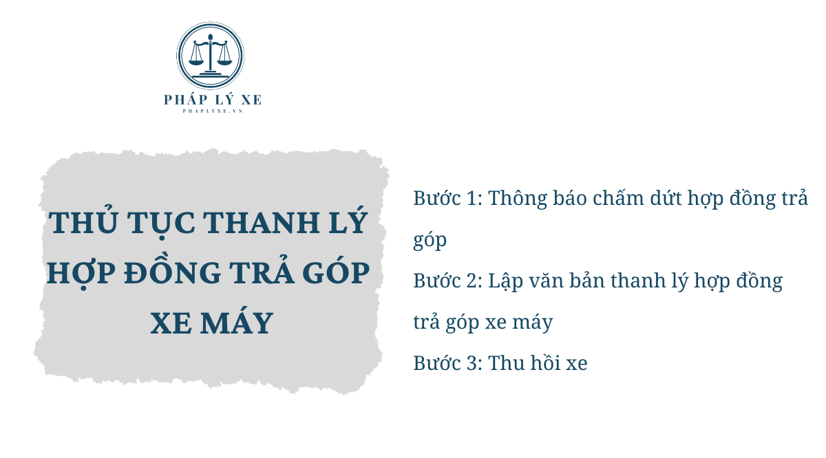 Thủ tục thanh lý hợp đồng trả góp xe máy 