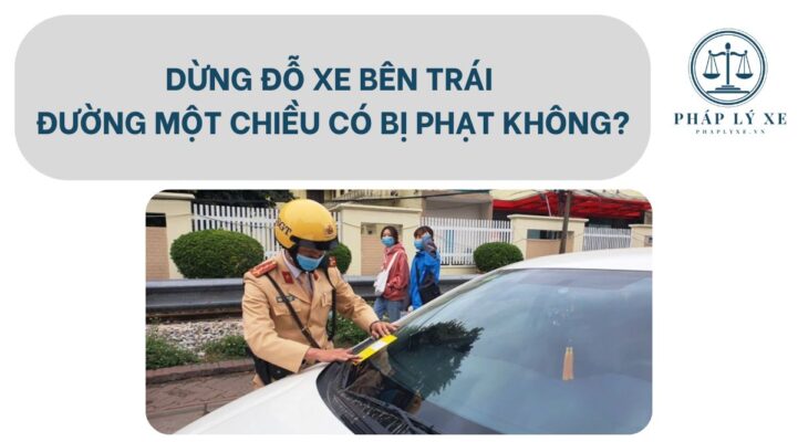 Dừng đỗ xe bên trái đường một chiều có bị phạt không?