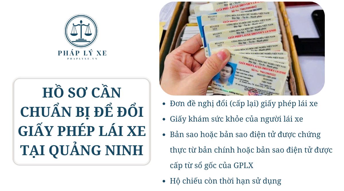 Hồ sơ cần chuẩn bị để đổi giấy phép lái xe tại Quảng Ninh