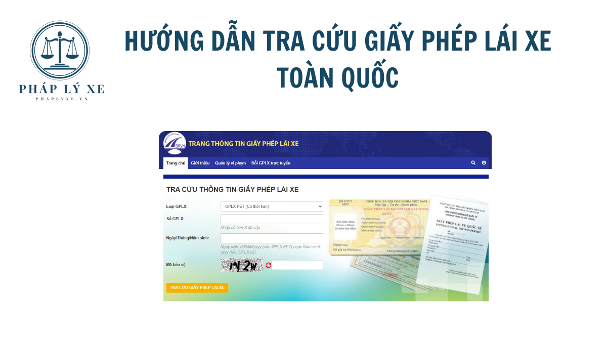 Hướng dẫn tra cứu giấy phép lái xe toàn quốc