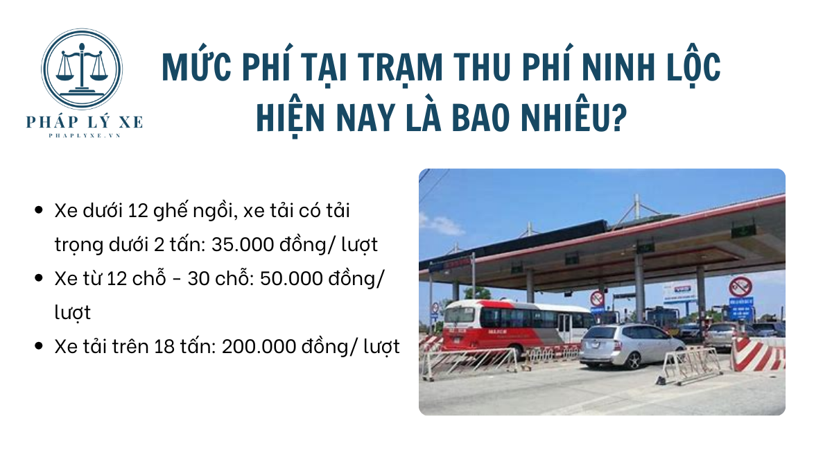 Mức phí tại trạm thu phí Ninh Lộc hiện nay là bao nhiêu