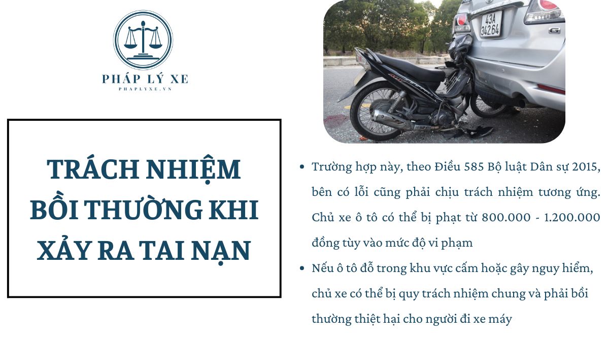 Trách nhiệm bồi thường khi xảy ra tai nạn