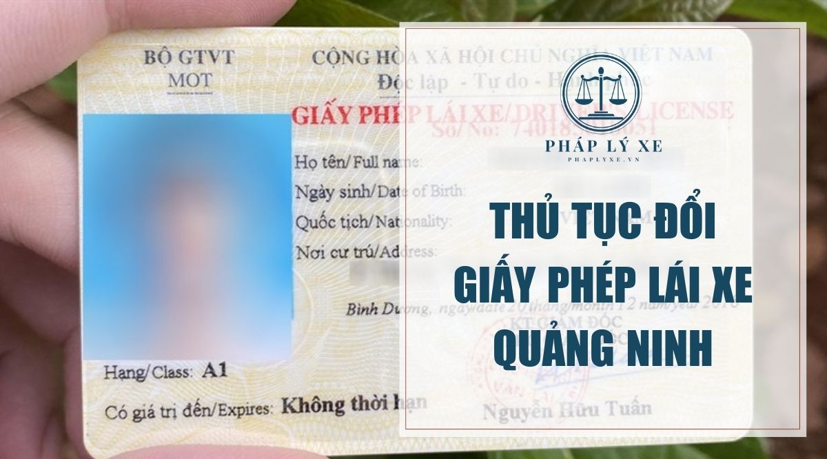 Thủ tục đổi giấy phép lái xe Quảng Ninh