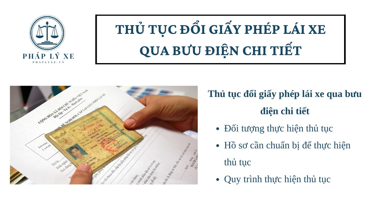 Thủ tục đổi giấy phép lái xe qua bưu điện chi tiết