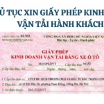 Thủ tục xin giấy phép kinh doanh vận tải hành khách