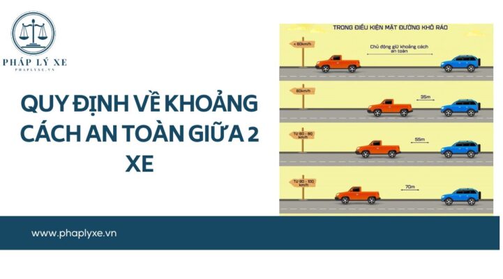 Quy định về khoảng cách an toàn giữa 2 xe